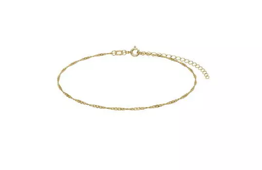 Браслет золотой Krastsvetmet, плетение Сингапур