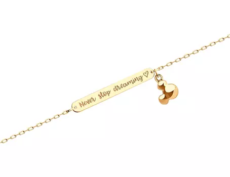 Браслет золотой Sokolov «Микки»