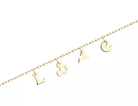 Браслет золотой Sokolov «Микки Love»