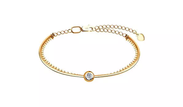 Браслет золотой Sokolov с бриллиантом