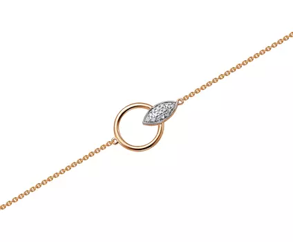 Браслет золотой Vesna с бриллиантами