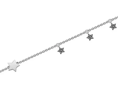 Браслет золотой Vesna «Звездочки» с бриллиантами