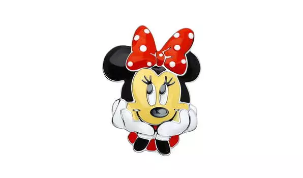 Брошь серебряная Sokolov «Минни» с эмалью