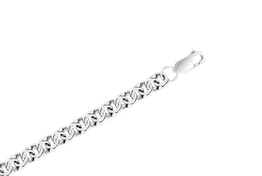 Цепь серебряная Krastsvetmet, плетение Бисмарк, ручное