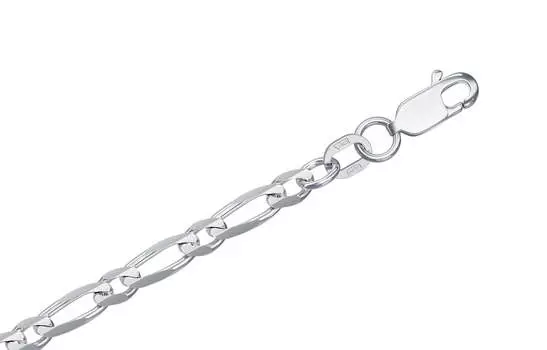 Цепь серебряная Krastsvetmet, плетение Фигаро 1+1