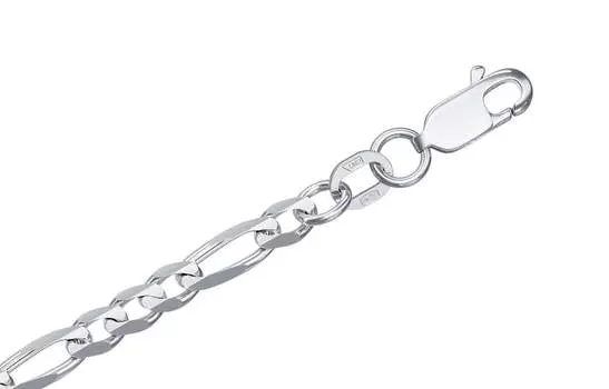 Цепь серебряная Krastsvetmet, плетение Фигаро 3+1