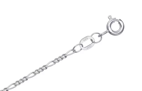 Цепь серебряная Krastsvetmet, плетение Фигаро 3+1