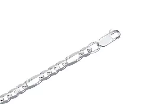 Цепь серебряная Krastsvetmet, плетение Фигаро 3+1