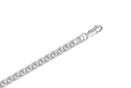 Цепь серебряная Krastsvetmet, плетение Колос Тройной