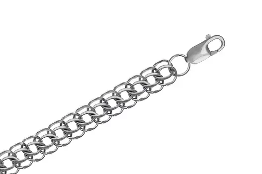 Цепь серебряная Krastsvetmet, плетение Питон, ручное