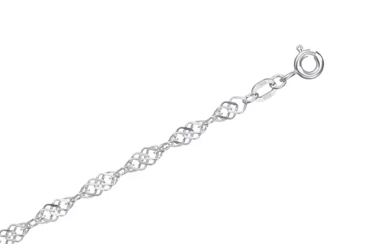 Цепь серебряная Krastsvetmet, плетение Ромб