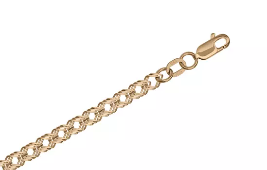 Цепь серебряная Krastsvetmet, плетение Ромб тройной