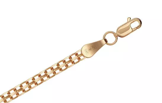 Цепь золотая Krastsvetmet, плетение Бисмарк