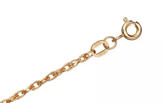 Цепь золотая Krastsvetmet, плетение Форцатина Допиа