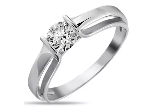 Кольцо золотое Sanis с фианитом