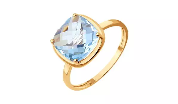 Кольцо золотое Sokolov с топазом