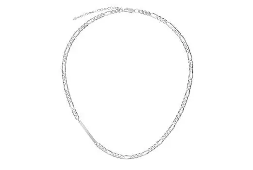 Колье «Фигаро 3+1 с пластиной» серебряное, Krastsvetmet