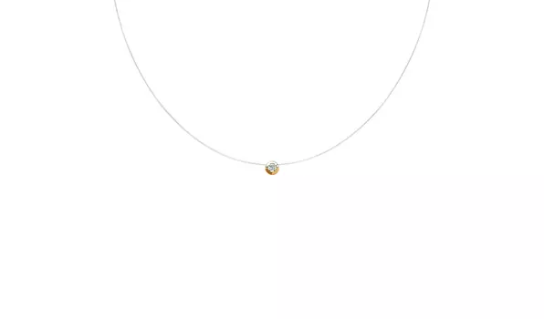 Колье на леске золотое Sokolov с фианитом