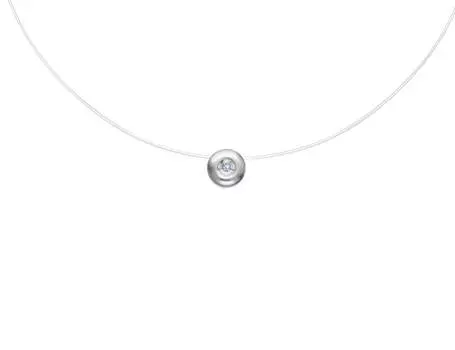 Колье на леске золотое Vesna с бриллиантом