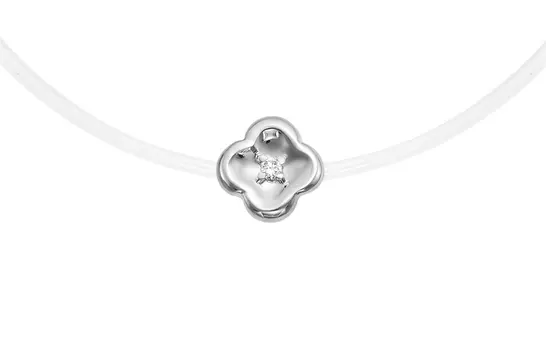 Колье на леске золотое Vesna с бриллиантом