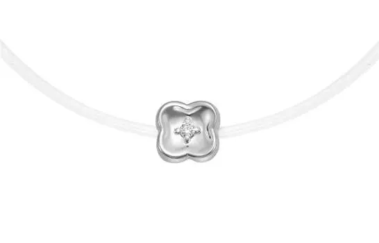 Колье на леске золотое Vesna с бриллиантом