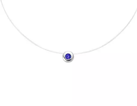 Колье на леске золотое Vesna с танзанитом