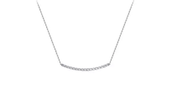 Колье серебряное Delta с фианитами