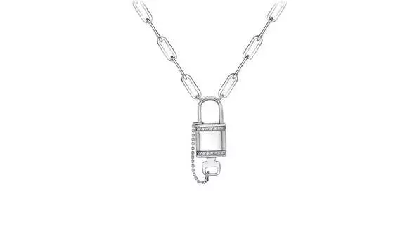 Колье серебряное Delta «Замок» с фианитами