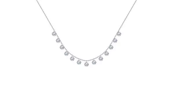 Колье серебряное Sokolov с фианитами