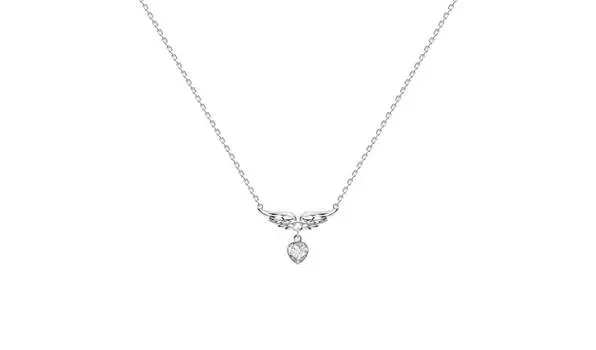 Колье серебряное Sokolov с фианитом