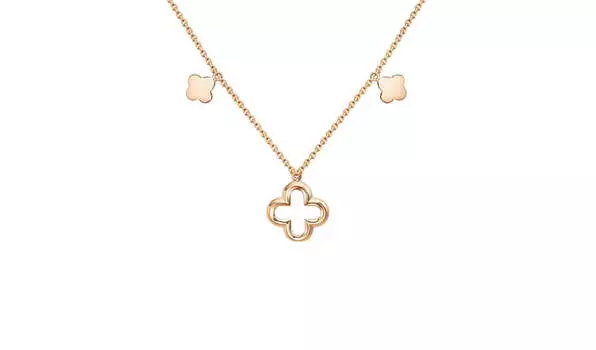 Колье золотое Delta с фианитом