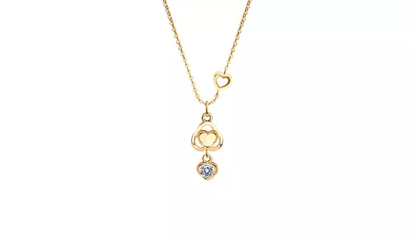 Колье золотое Sokolov с фианитом