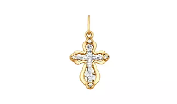 Крест серебряный Sokolov с фианитами