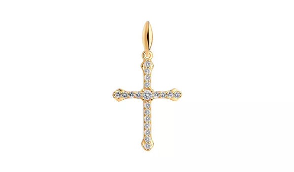 Крест серебряный Sokolov с фианитами