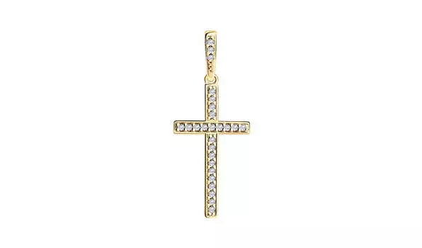 Крест серебряный Sokolov с фианитами