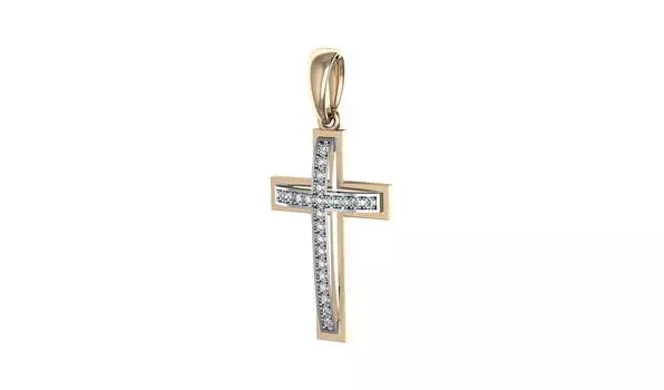 Крест золотой Grant с бриллиантами