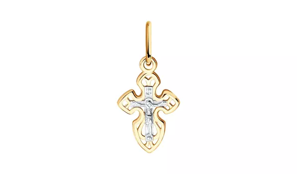 Крест золотой Sokolov