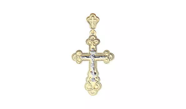 Крест золотой Sokolov