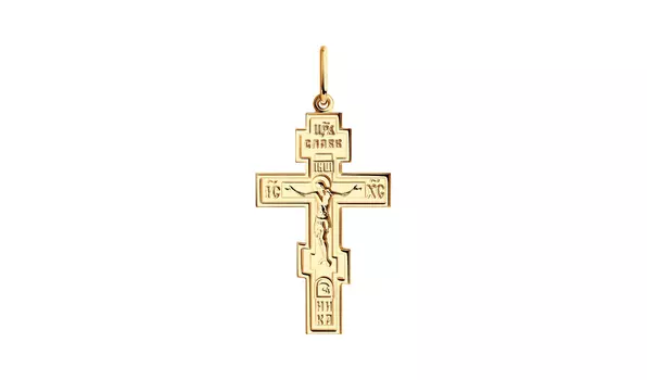 Крест золотой Sokolov