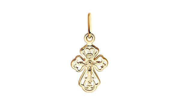 Крест золотой Sokolov