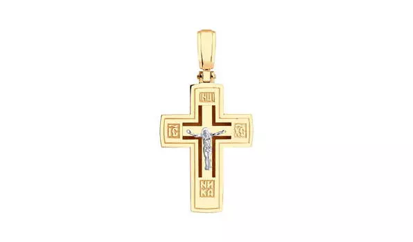 Крест золотой Sokolov