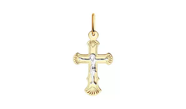 Крест золотой Sokolov