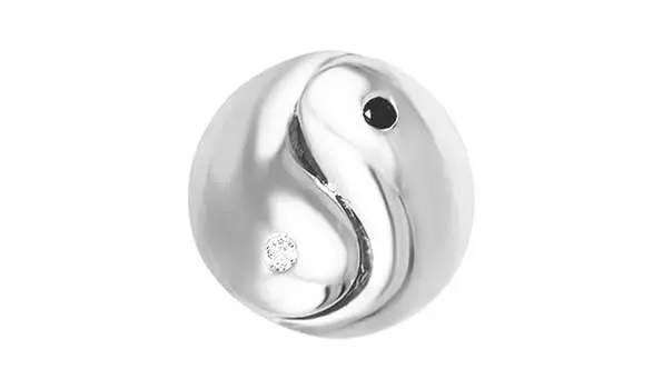 Подвеска-бегунок серебряная Delta с фианитами