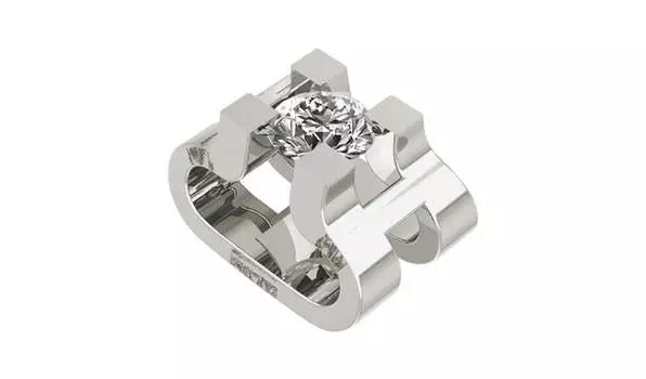 Подвеска-бегунок золотая Grant с бриллиантом