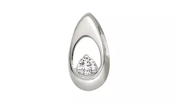 Подвеска-бегунок золотая Grant с бриллиантом