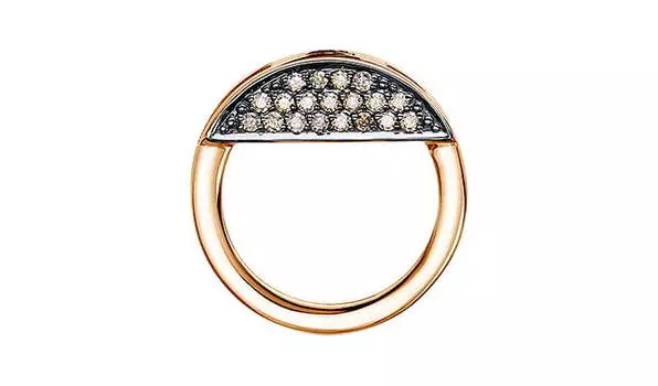 Подвеска-бегунок золотая Империал с бриллиантами