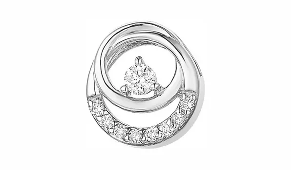 Подвеска-бегунок золотая Империал с бриллиантами