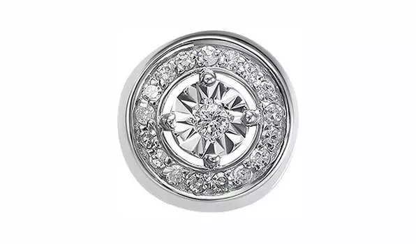 Подвеска-бегунок золотая Империал с бриллиантами