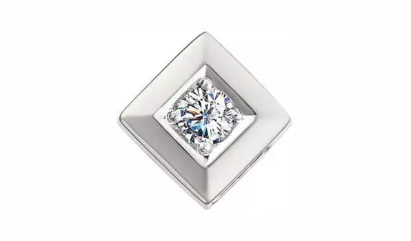 Подвеска-бегунок золотая Империал с бриллиантом