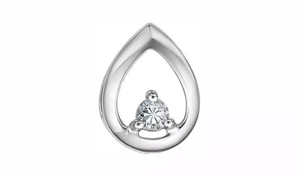 Подвеска-бегунок золотая Империал с бриллиантом